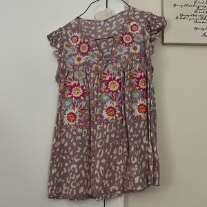 Savanna Jane Embroidered Top - Lavender